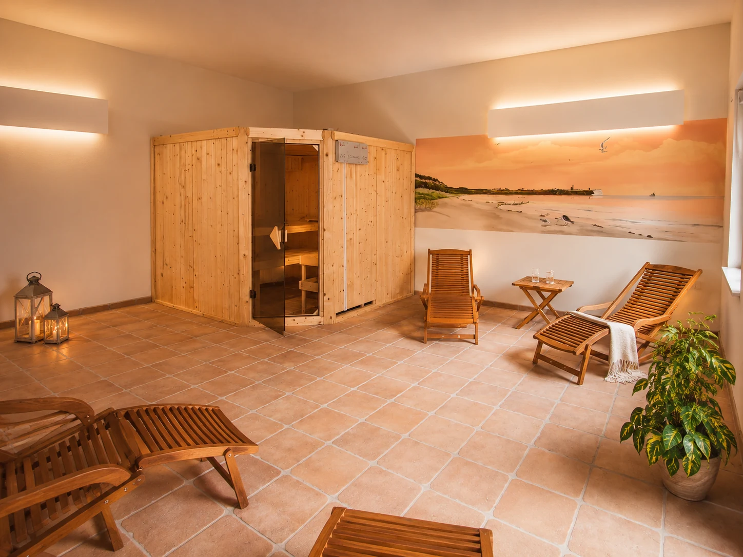 Finnische Sauna im Nebenhaus des Süderhofs – Domizil 7 auf Rügen