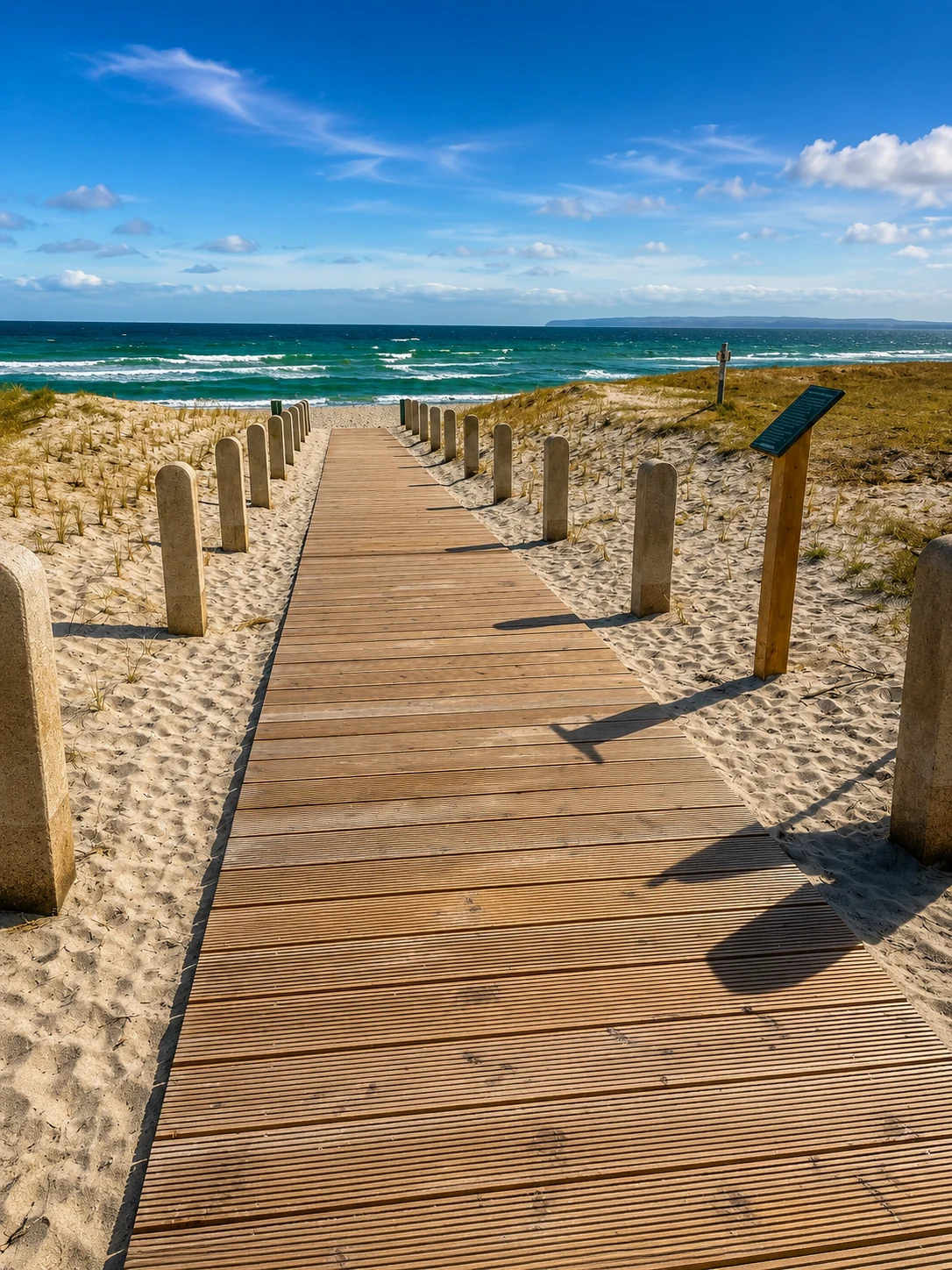Strandzugang an der Schaabe bei Juliusruh